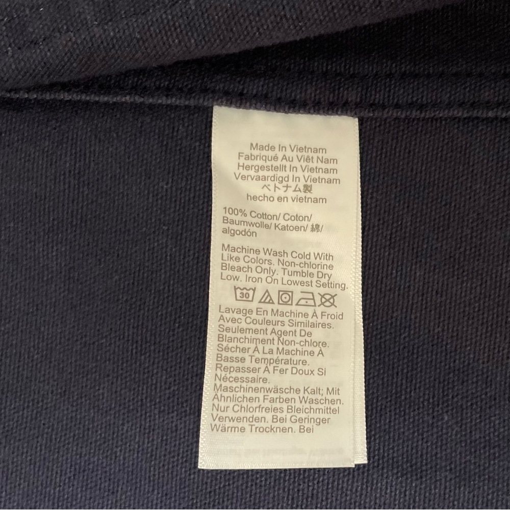 J. Crew Canvas Chore Men's Jacket Navy - Picture 9 of 9